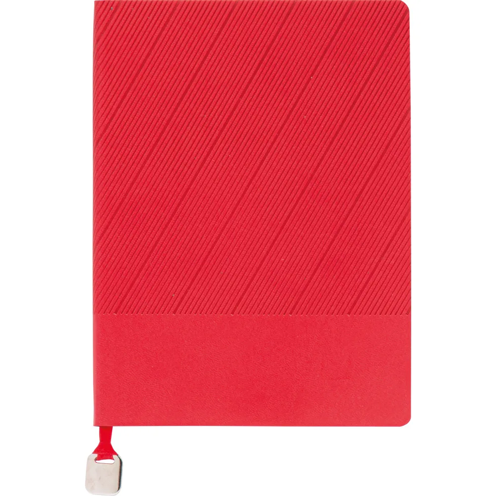 Yumuşak Kapak Metal Tokalı Termo Deri Tarihsiz Defter -04074, Kırmızı