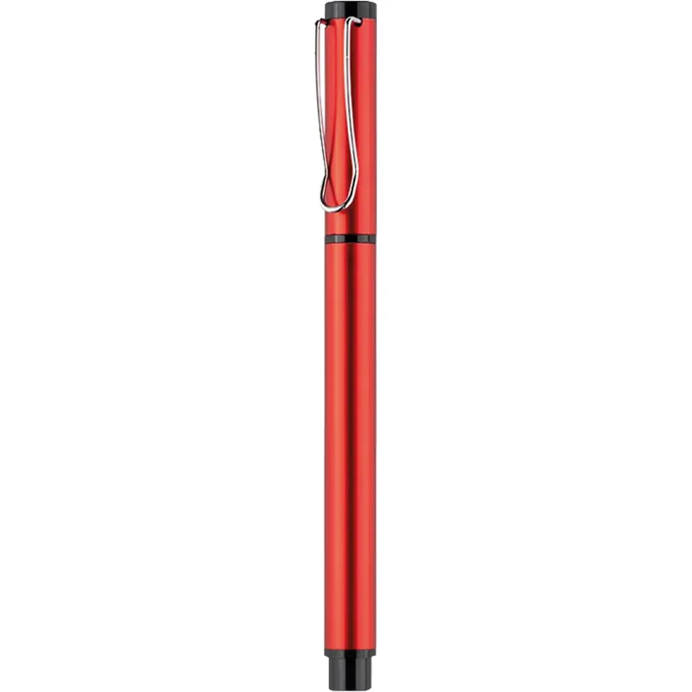 Jel Refilli Metal Roller Kalem -03037, Kırmızı Gövde
