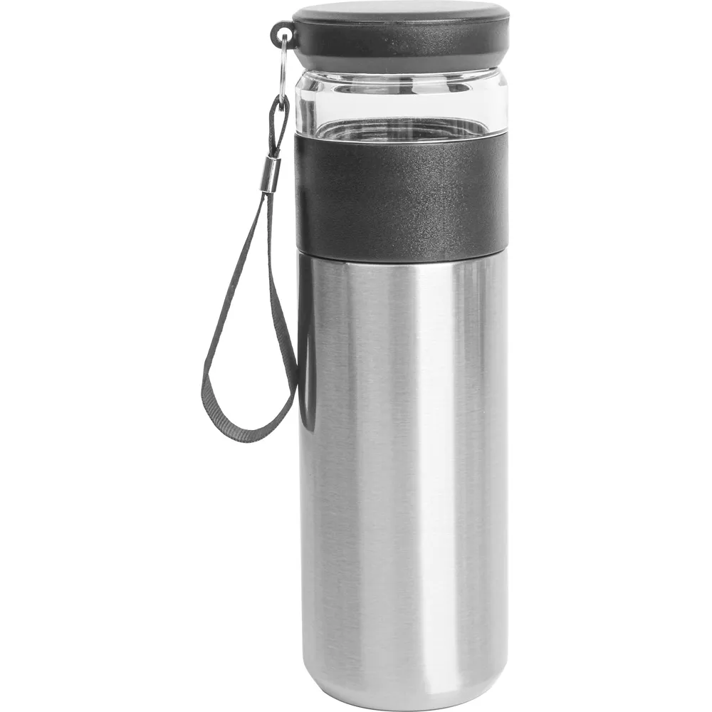 Süzgeçli Kulplu Demlikli Termos 450 ml -03117, Gümüş Genel Bakış