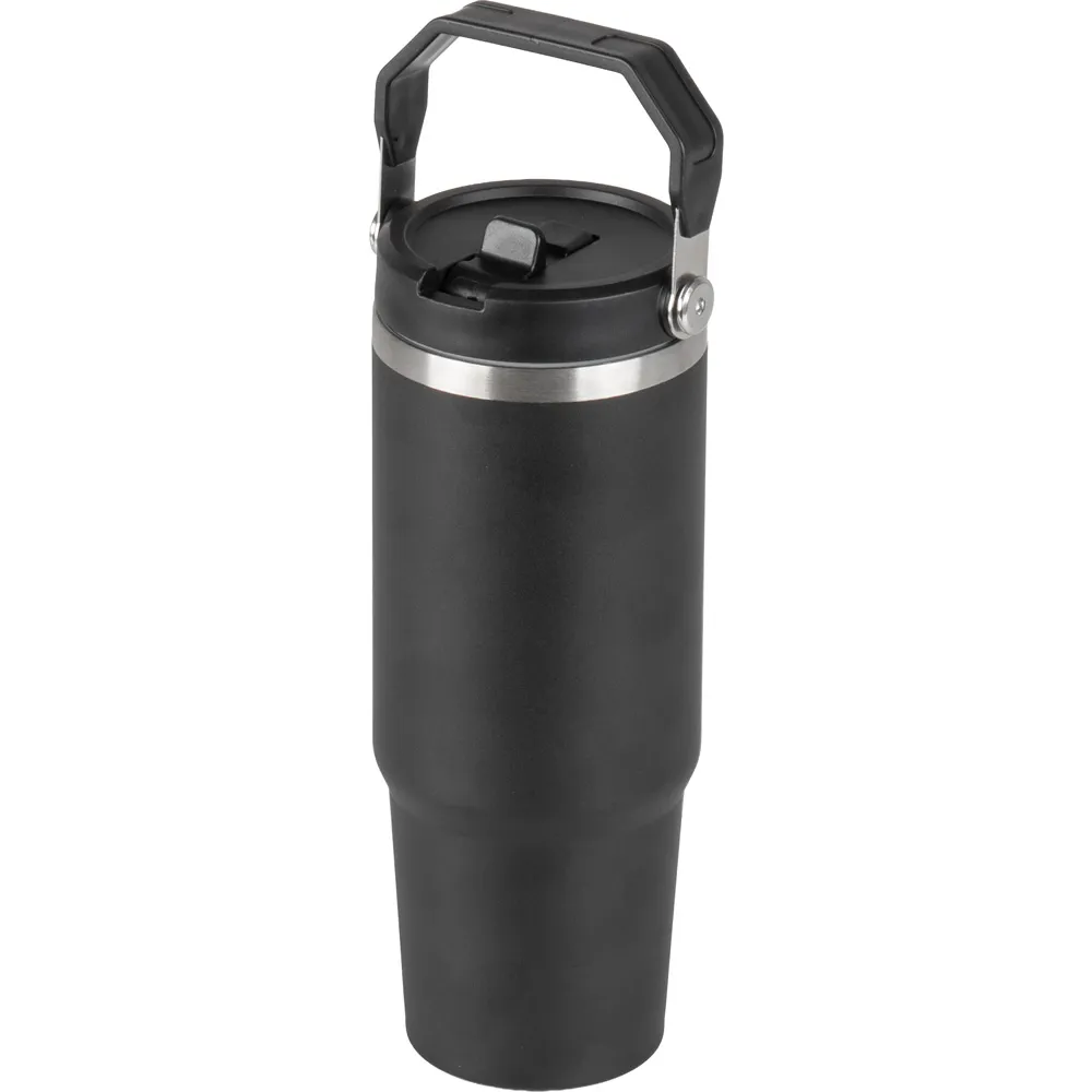 Taşıma Kulplu 900 ml Siyah Termos -03122 Genel Açı