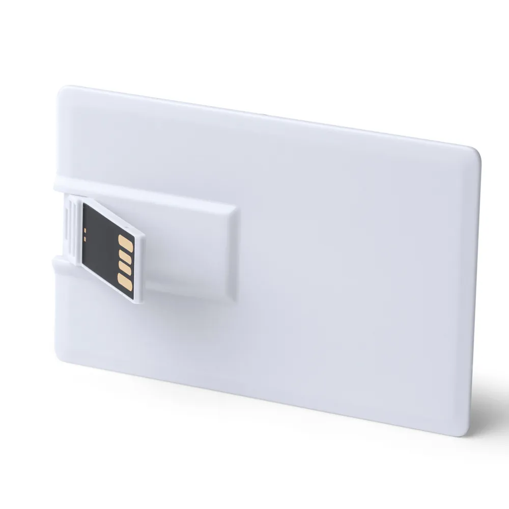 Plastik Kart USB Bellek -03155, Beyaz, 16 GB Genel Ürün Görünümü