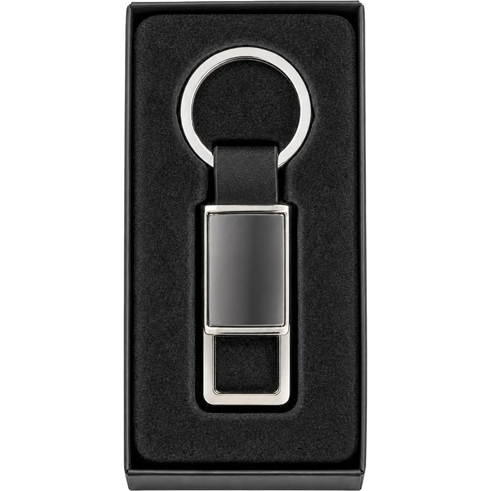 Kutulu Çift Yönlü Anahtarlık -03226, 3,2 x 8,1 cm Tasarım ve Boyut Görünümü