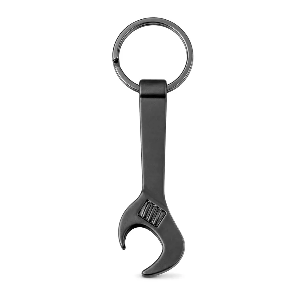 Açacaklı Çift Yönlü Metal Anahtarlık -03242, Siyah, 2,2 x 8,7 cm Detay Görünümü