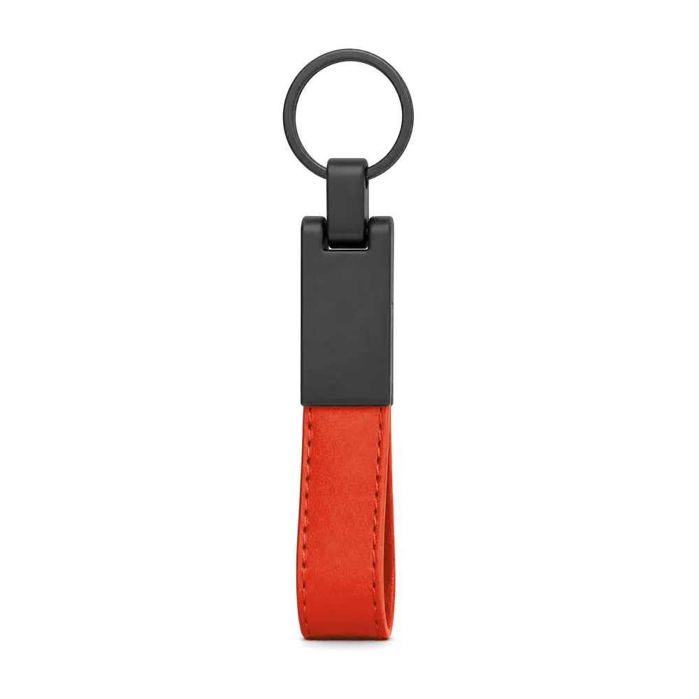 Çift Yönlü Anahtarlık -03252, Kırmızı Renk Seçeneği, 2 x 11,3 cm