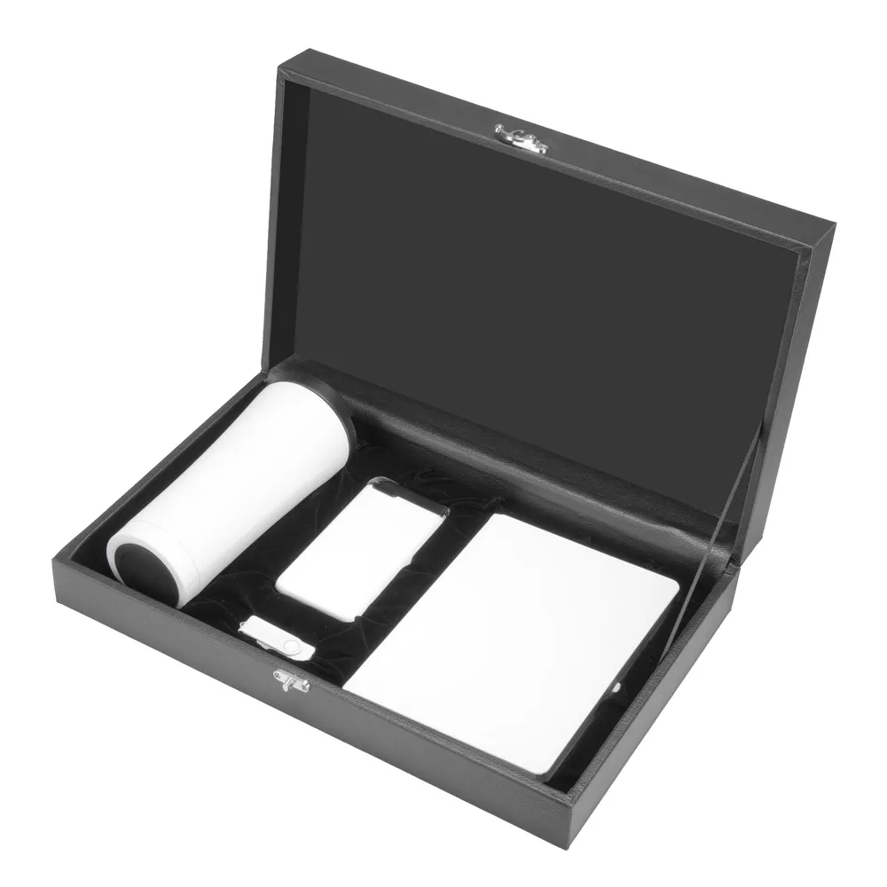 Deri Kutulu VIP Termos Defter Powerbank USB Hediyelik Set -03347 Genel Bakış, 40 x 25 x 11 cm