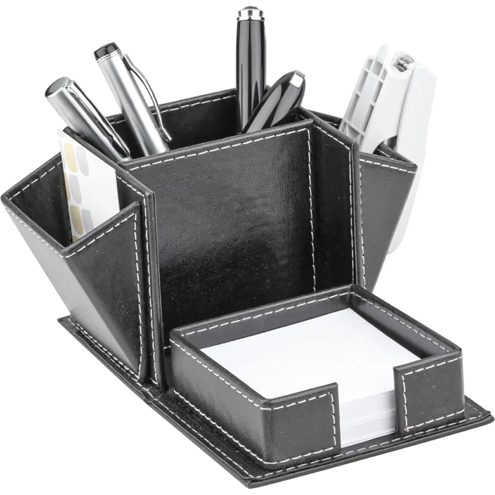 Masaüstü Deri Organizer -03378, 10 x 11 x 9,5 cm Masa Üstü Düzenleyici