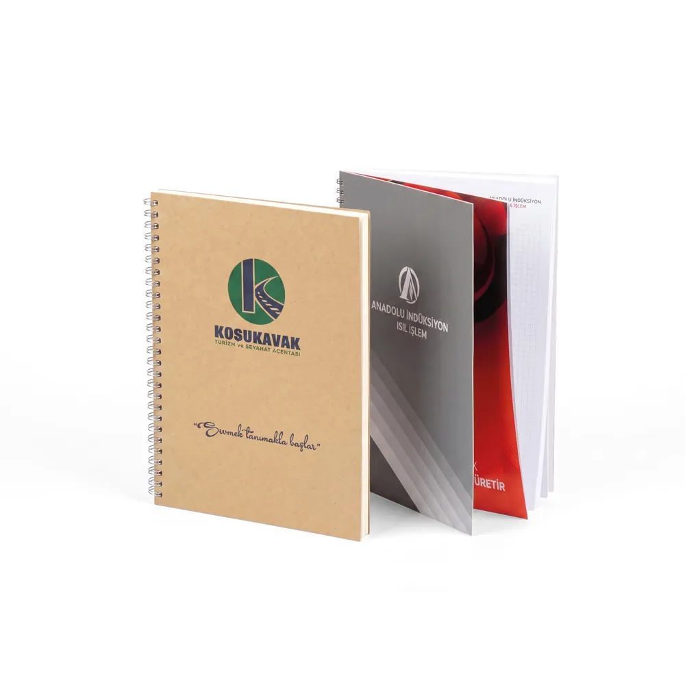 Spiralli Sert Kapak Sıvama Defter -03407, 15 x 21 cm Alternatif Açı