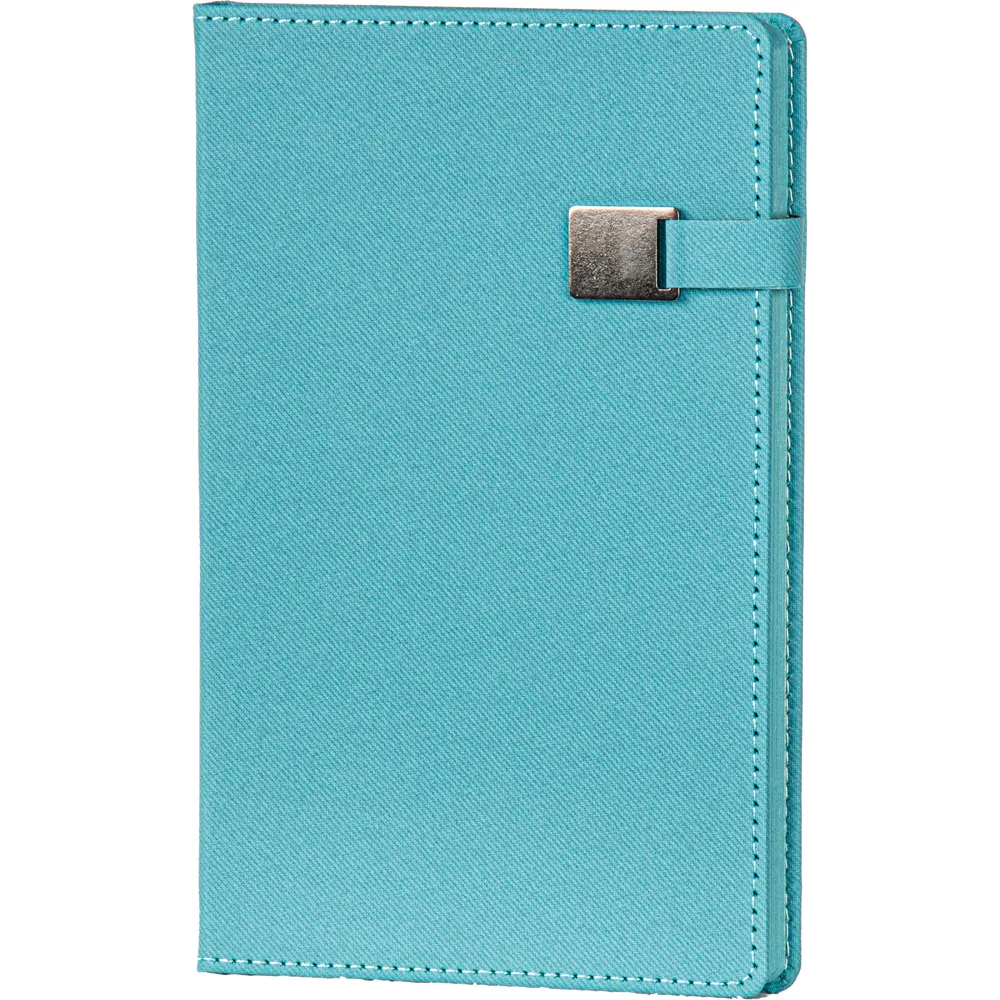 Termo Deri Çizgili Tarihsiz Defter -03471, Turkuaz Kurumsal Defter
