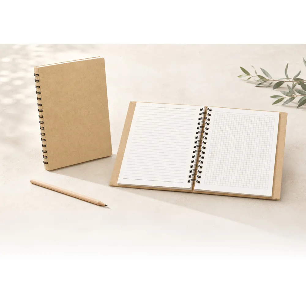 Taslama Kapak Gizli Spiralli Defter -03510 Genel Görünüm