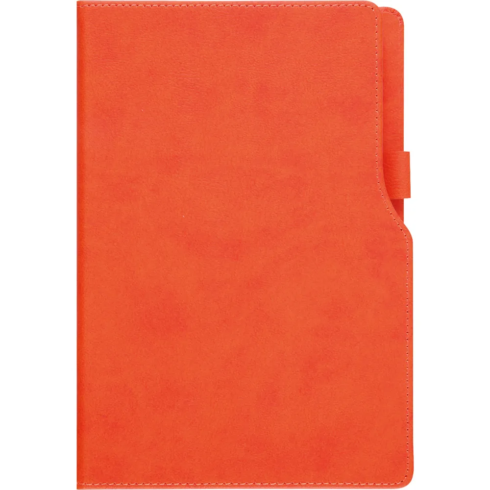 Termo Deri Tarihsiz Defter -03549, Turuncu, 14,5 x 21 cm