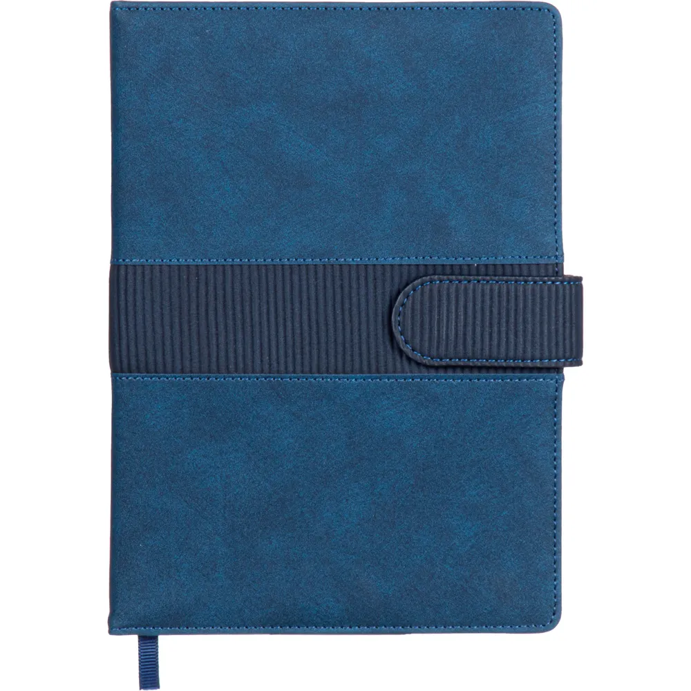 Termo Deri Kalem Tutuculu Çizgili Tarihsiz Defter -03647, Lacivert, Genel Görünüm