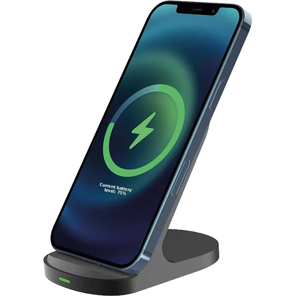 15W Işıklı Hızlı Kablosuz Şarj Telefon Standı -03699 Masaüstü Kullanım