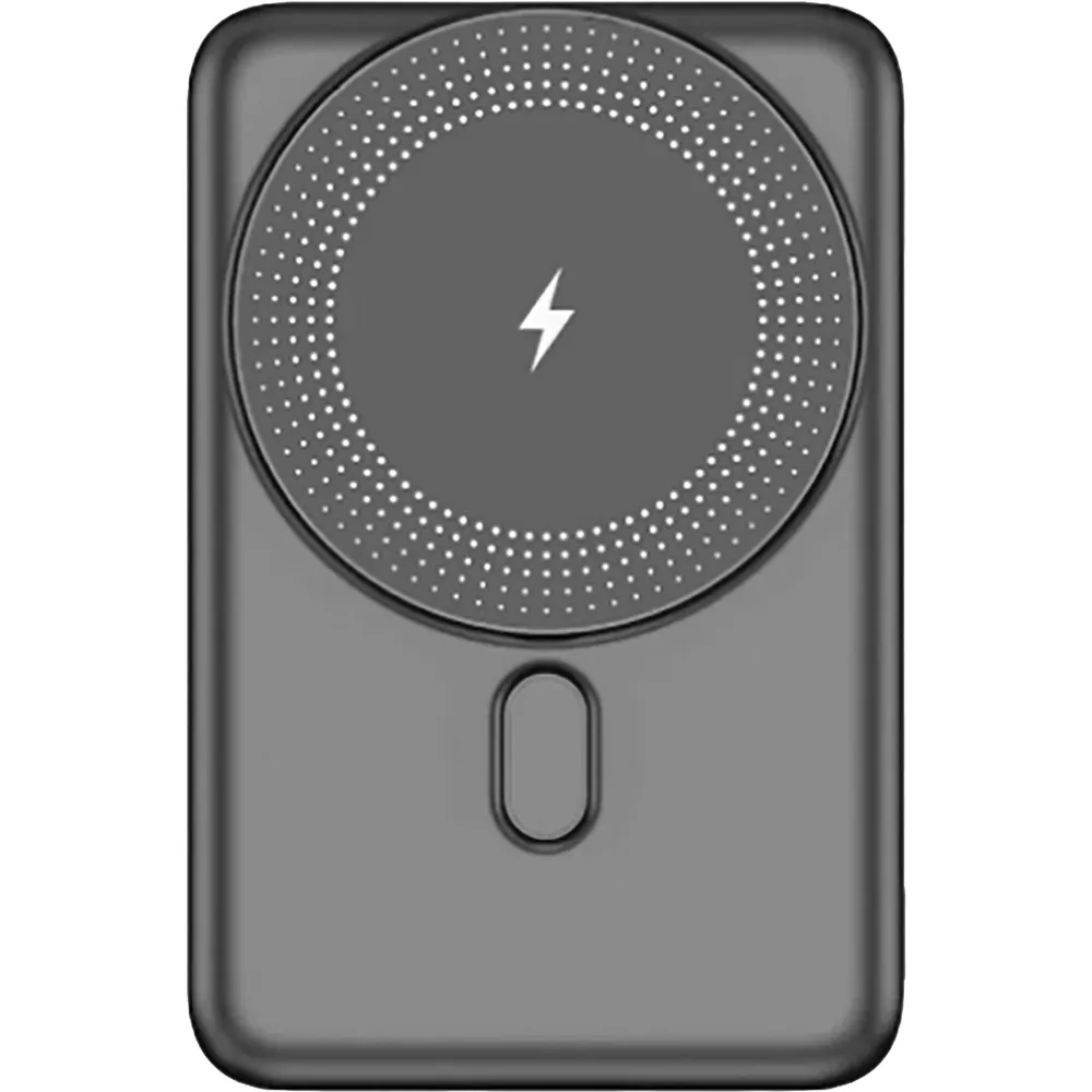 15W Kablosuz 10.000 mAh MagSafe Powerbank -03707, Siyah Manyetik Şarj