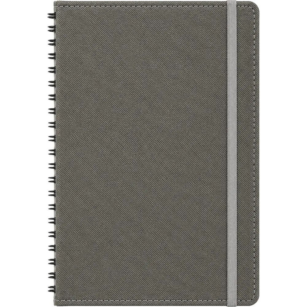 Termo Deri Gizli Spiralli Defter -03740, Füme Ürün Sunumu