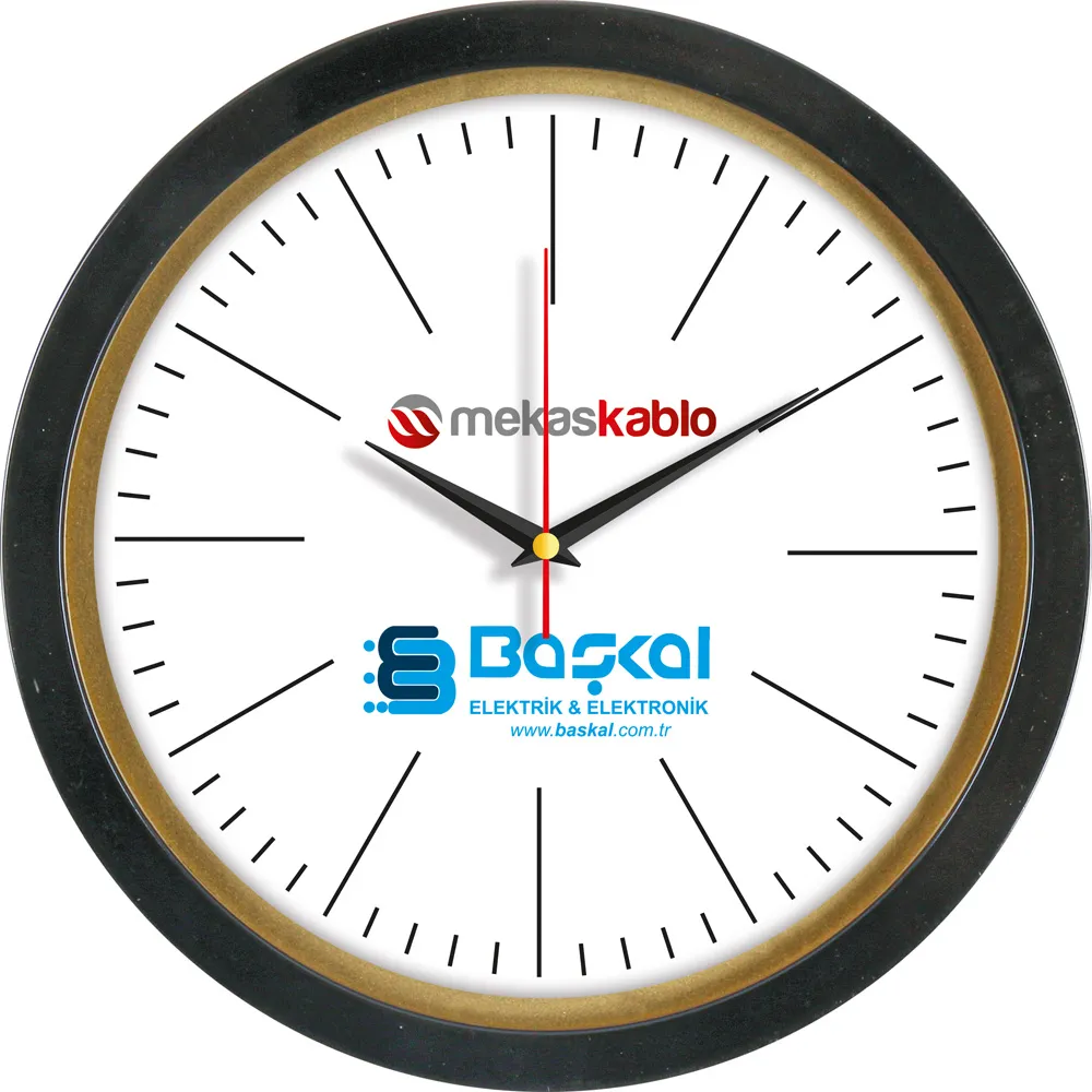 Akar Saniyeli Bristol Kadran Plastik Duvar Saati 30 cm -03892
