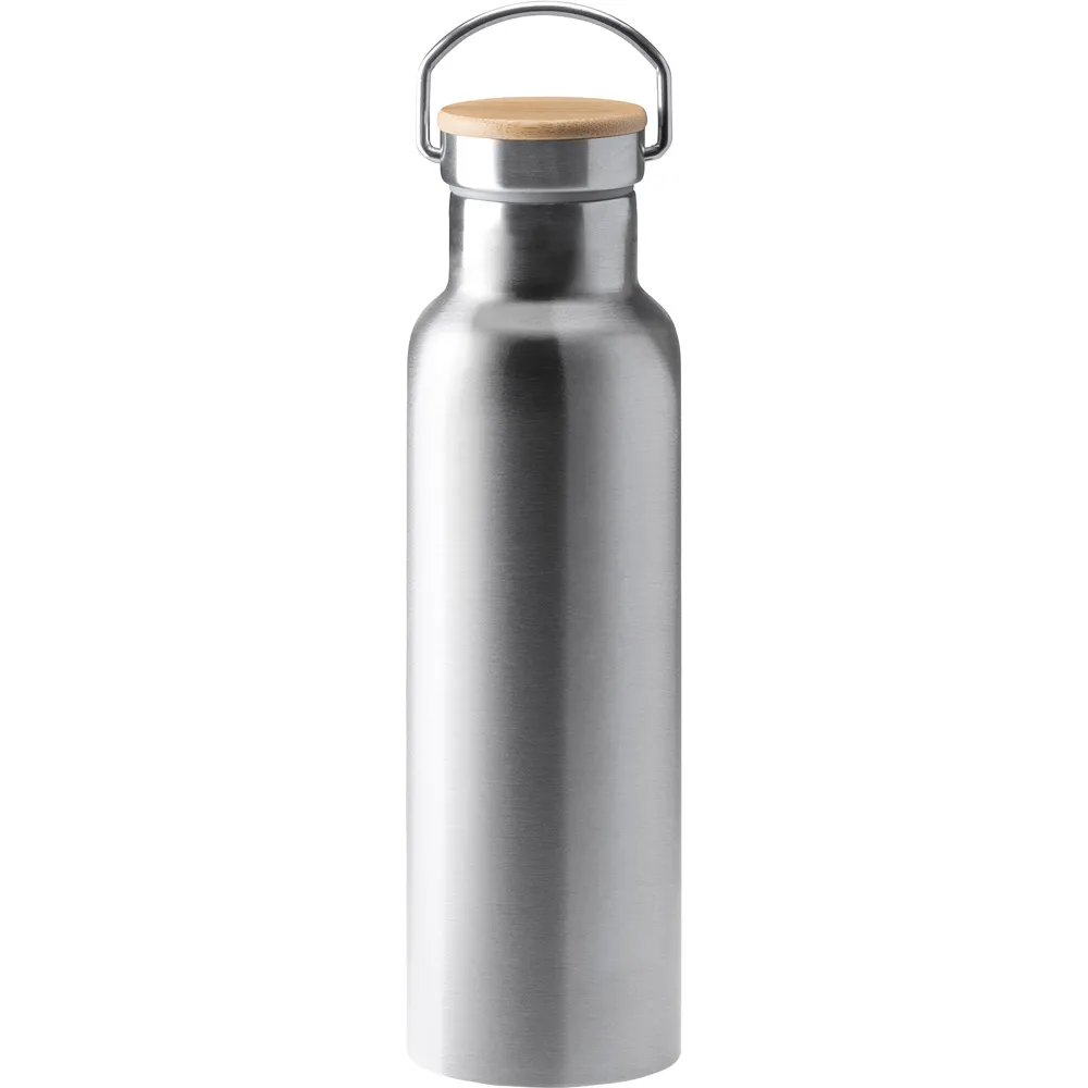 Taşıma Kulplu Termos 600 ml -03128, Gümüş