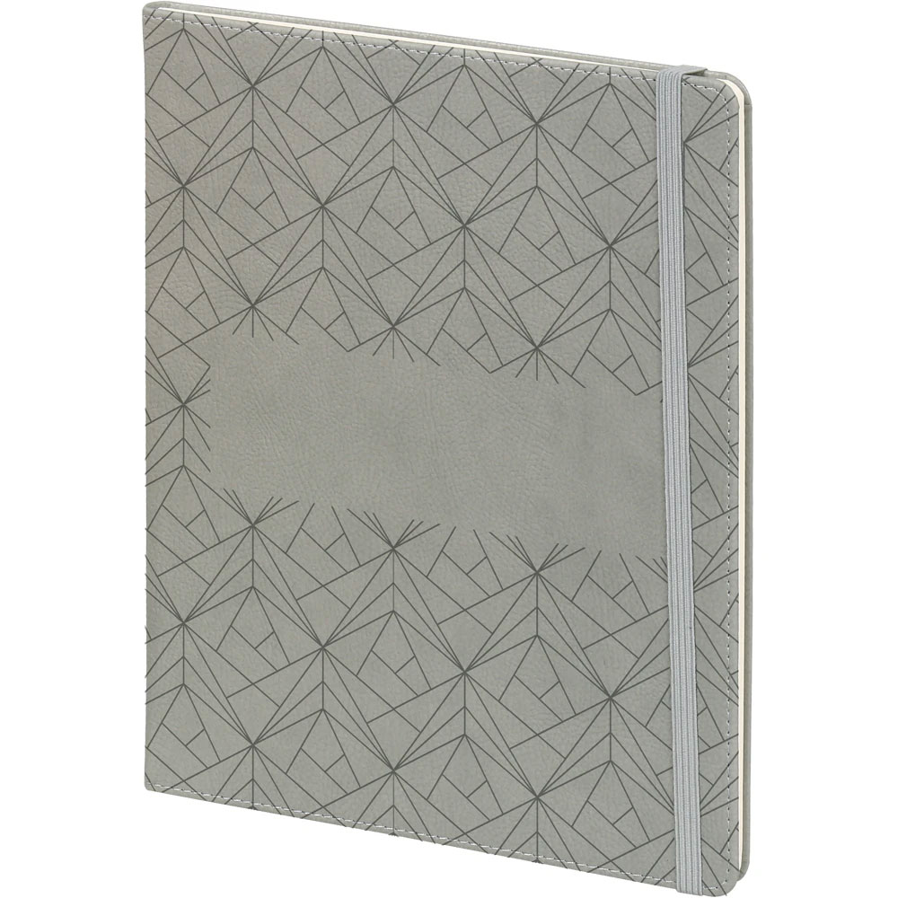 Logo Baskılı Promosyon Tarihsiz Defter Gri Güngören-Desenli-G - gungoren desen gri