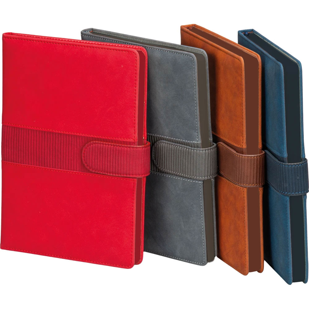 Logo Baskılı Promosyon Tarihsiz Defter Siyah Mostar-S - mostar kenar boya