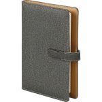 Logo Baskılı Promosyon Kılıflı Defter Füme Burgaz-FM - burgaz fume