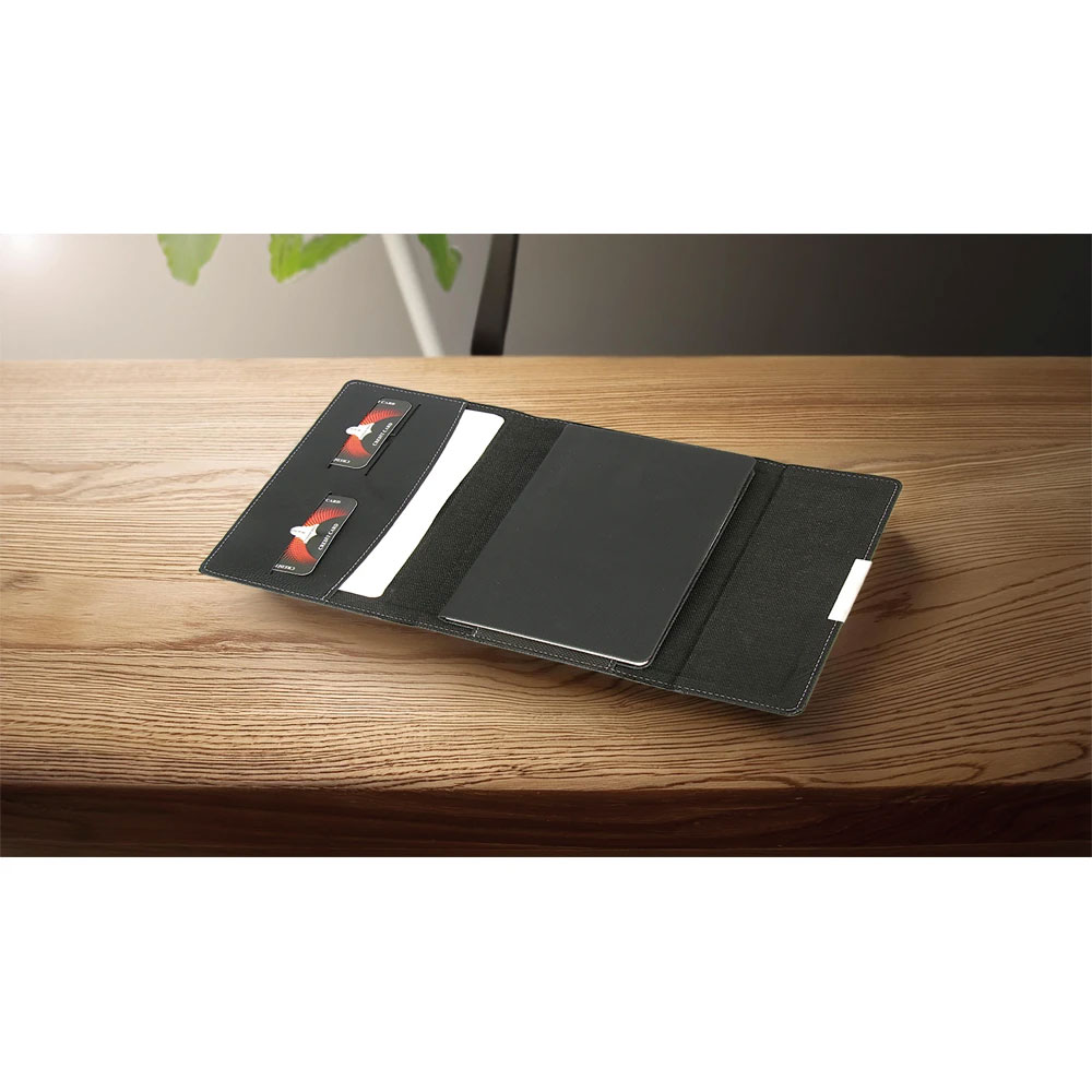 Logo Baskılı Promosyon Kılıflı Defter Gri Silivri-G - silivri imaj 2