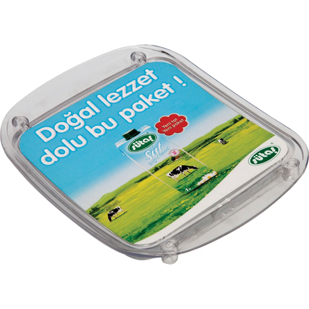 Logo Baskılı Promosyon Kare Para Tabağı PT-1960 - pt 1960 kare