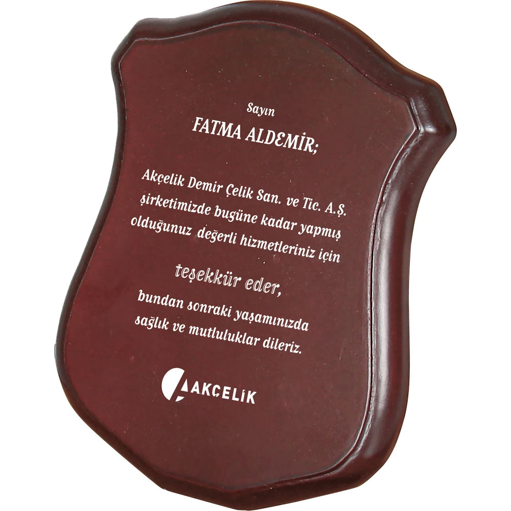 Logo Baskılı Promosyon Ahşap Plaket BK-76 - bk 75