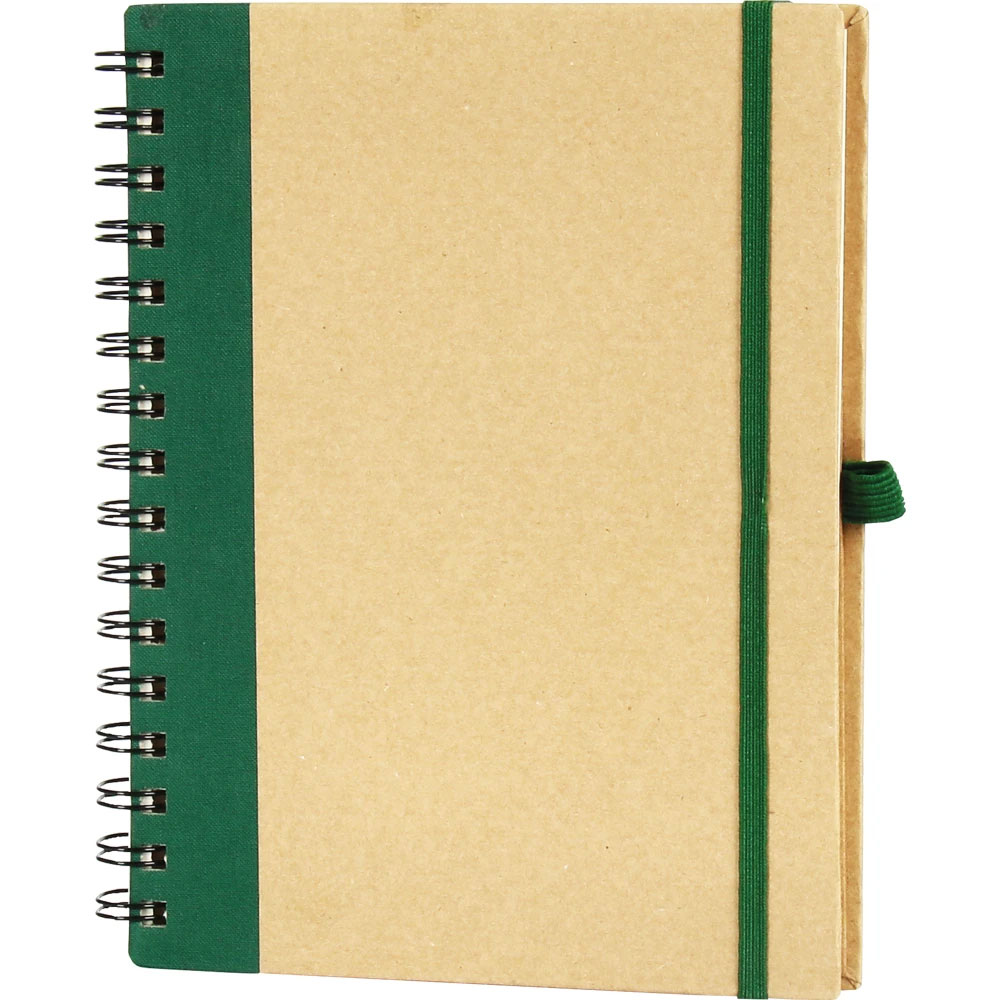 gd-20_yesil.jpg Logo Baskılı Promosyon Spiralli Not Defteri Yeşil GD-020-YSL - gd 20 yesil
