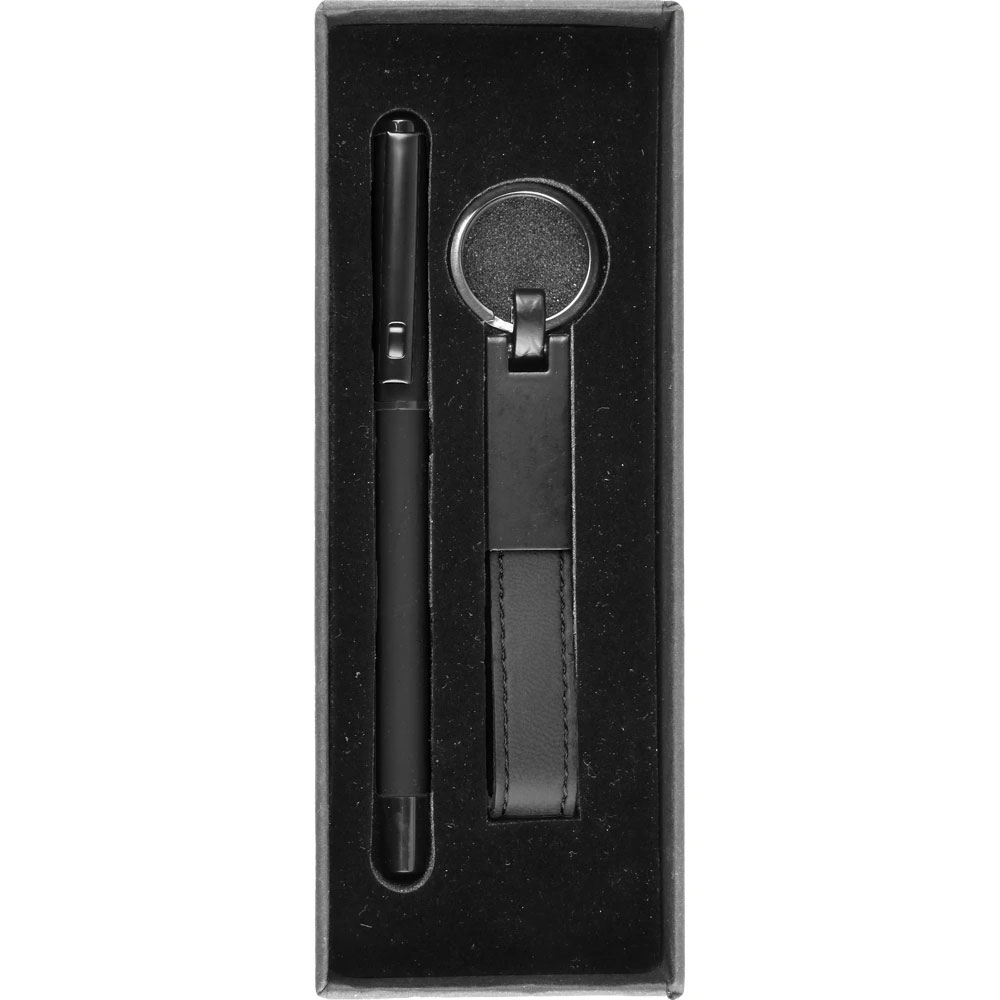 Logo Baskılı Promosyon Hediyelik Set Siyah 0510-240-S - 0510 200 siyah