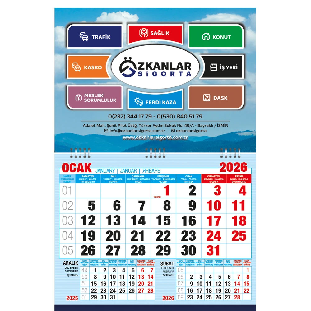 02ekonomik.jpg Logo Baskılı Promosyon Ekonomik Küçük Boy Gemici Takvim GMC-02 - 02ekonomik