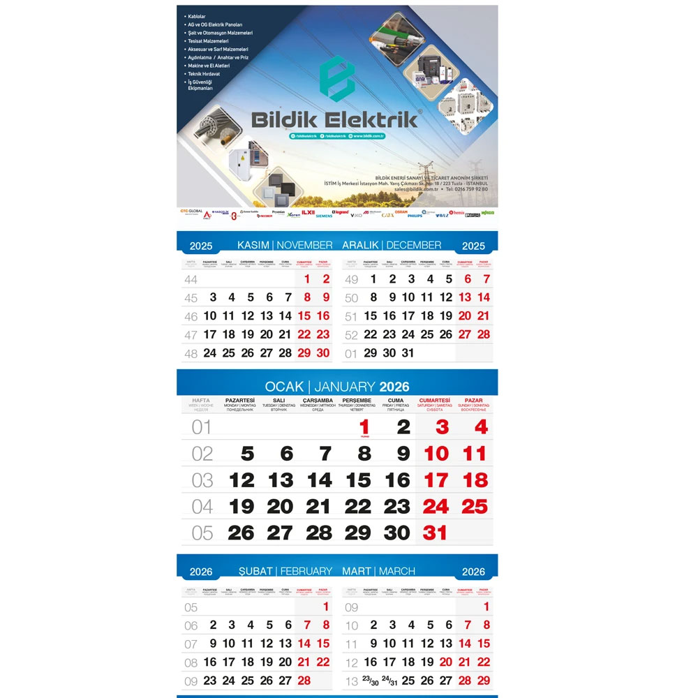 13-5aylik.jpg Logo Baskılı Promosyon Beş Aylık Gemici Takvim GMC-13 - 13 5aylik