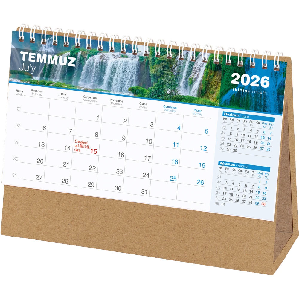 amt-04_kraft_taslama.jpg Logo Baskılı Promosyon Şelale Masa Takvimi Kraft - Taslama AMT-04-KRFT - amt 04 kraft taslama