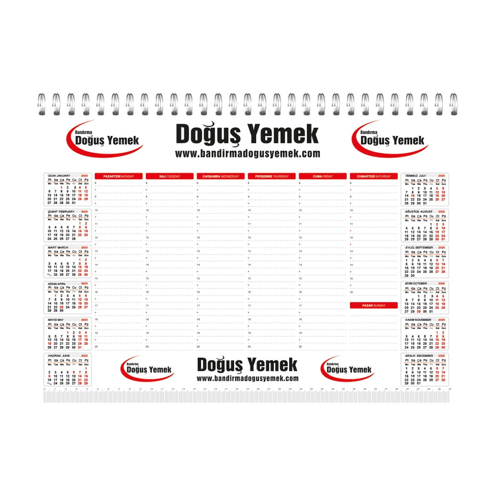 Logo Baskılı Promosyon Tarihsiz Masa Sümeni MS-10-48x34 - ms 10