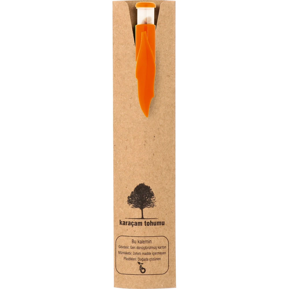 Logo Baskılı Promosyon Tohumlu Tükenmez Kalem Siyah 0522-280-S - 0522 280 kilifli v2