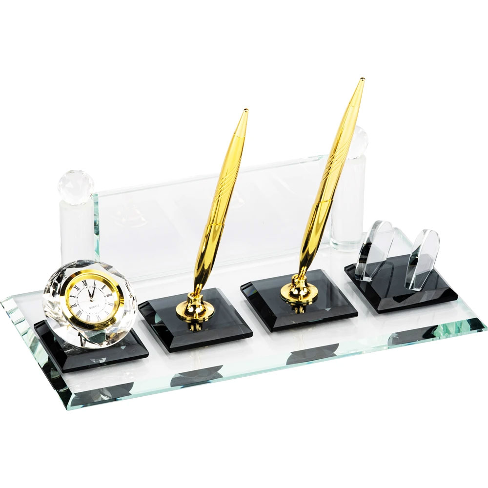 Logo Baskılı Promosyon Kristal Masa Seti KM-60 - km 60