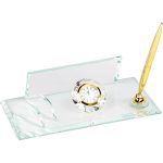 Logo Baskılı Promosyon Kristal Masa Seti Şeffaf KM-90-SFF - km 90 s