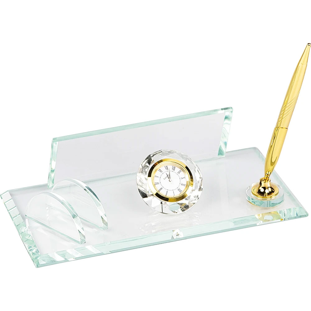 Logo Baskılı Promosyon Kristal Masa Seti Şeffaf KM-90-SFF - km 90 s