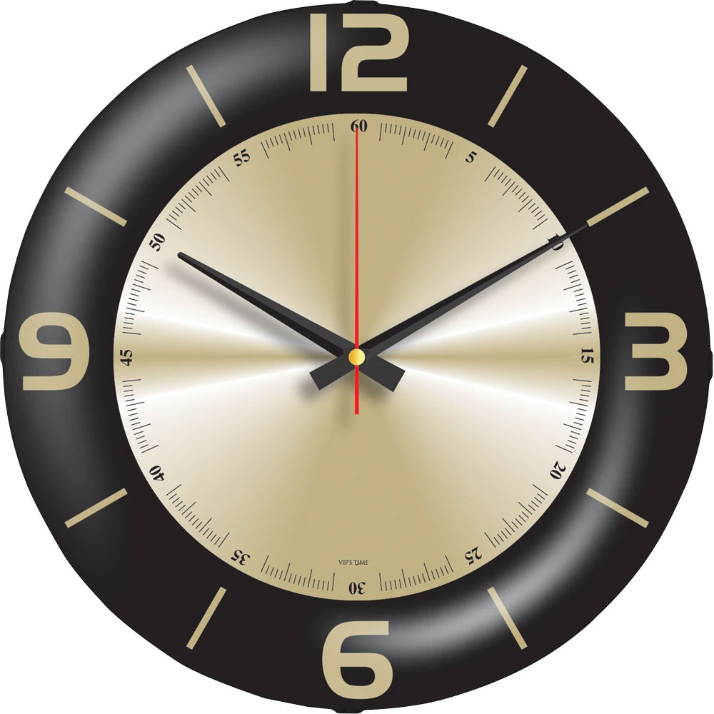 Logo Baskılı Promosyon Bombe Cam Duvar Saati V30-528-DAM - 528 dam