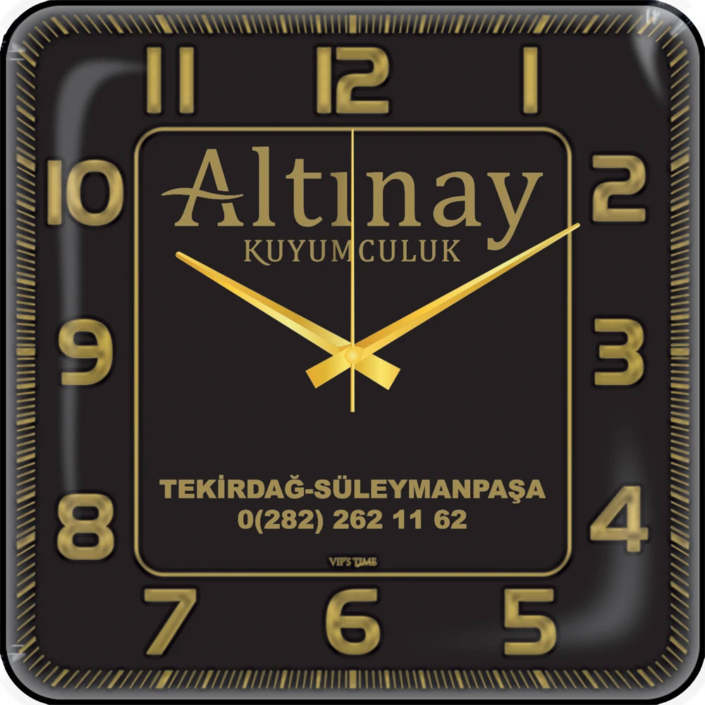 Logo Baskılı Promosyon Bombe Cam Duvar Saati V30-531-AV - 531 av