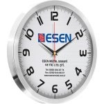 Logo Baskılı Promosyon Metal Duvar Saati V30-940-B - 940 b v2