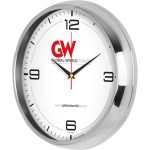 Logo Baskılı Promosyon Metal Duvar Saati V30-950-B - 950 yan gorunum
