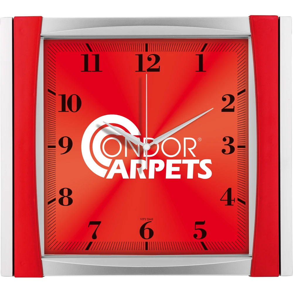 Logo Baskılı Promosyon Plastik Duvar Saati V30-515-KM - 515 km