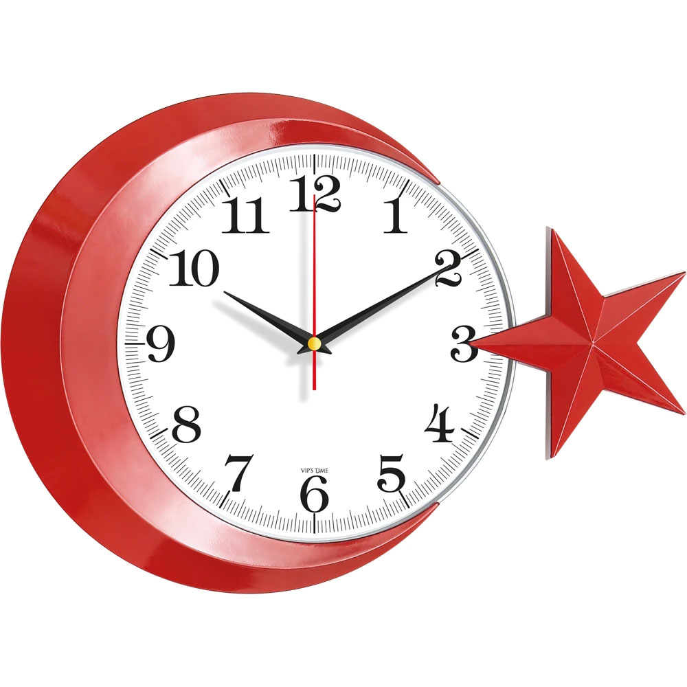 Logo Baskılı Promosyon Plastik Duvar Saati V30-536-B - v30 536