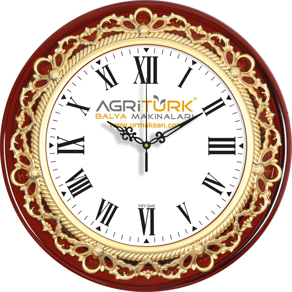 Logo Baskılı Promosyon Plastik Duvar Saati V30-860-AH - 860 ahb