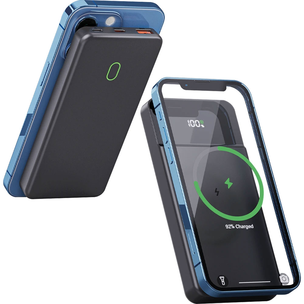 Logo Baskılı Promosyon MagSafe Powerbank Siyah PWB-50 - pwb 50 konsept