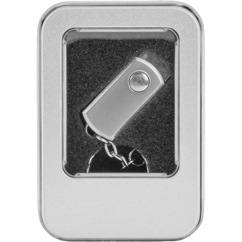 Logo Baskılı Promosyon Metal USB Bellek 8125-32GB - 8125 kutu v2